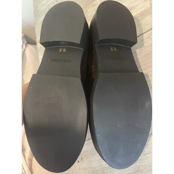 Steve Madden Academia Y2K Chunky Preppy Platform Brown Suede Loafers 9.5 NEW - Picture 8 of 8